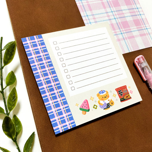 Bear's Checklist Memo Pad