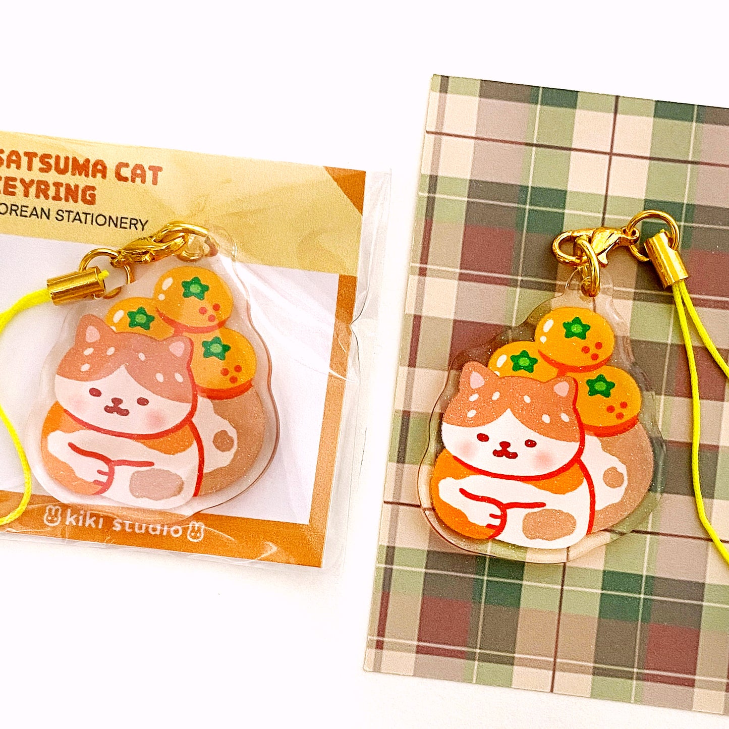 Satsuma Cat Mini Keychain