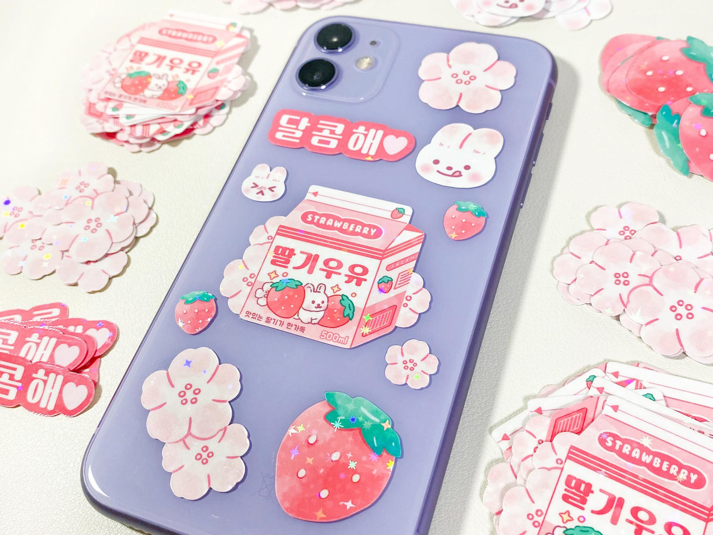いちごミルクステッカーパック10枚