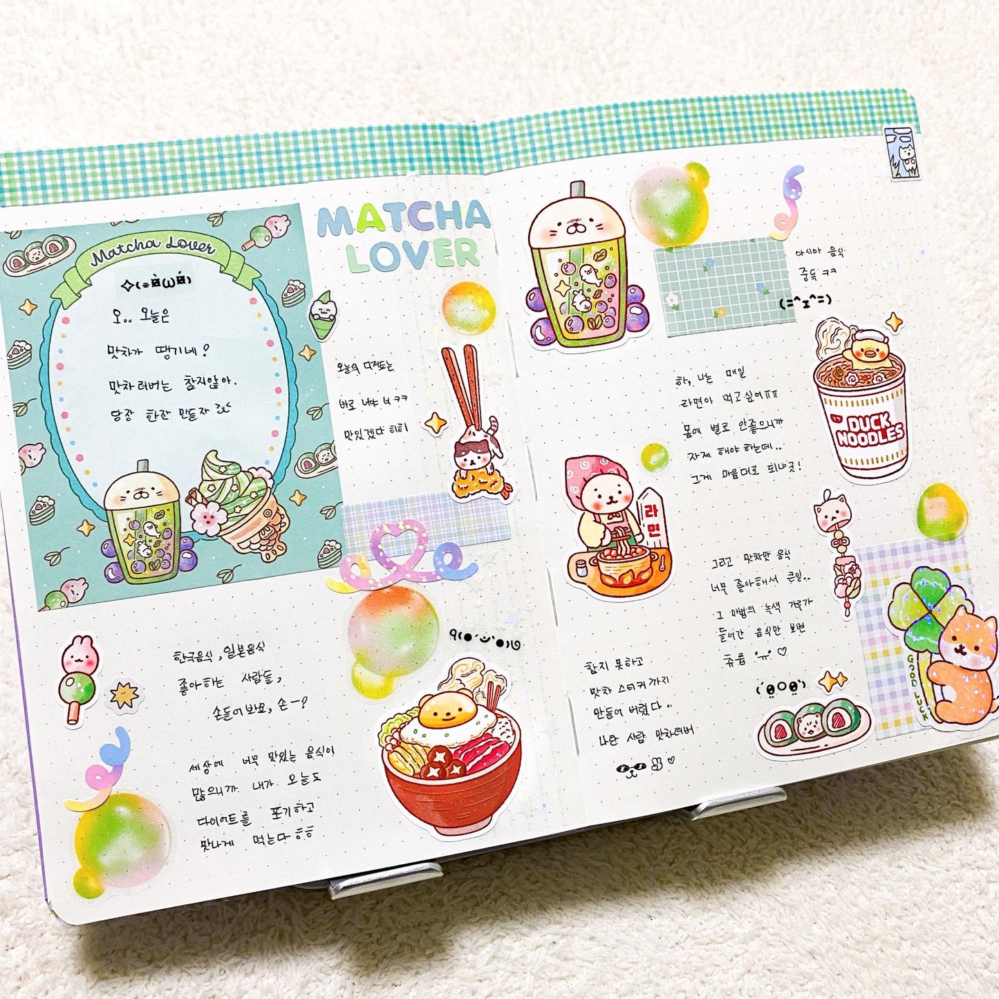 Noodle & Matcha Sticker Sheet