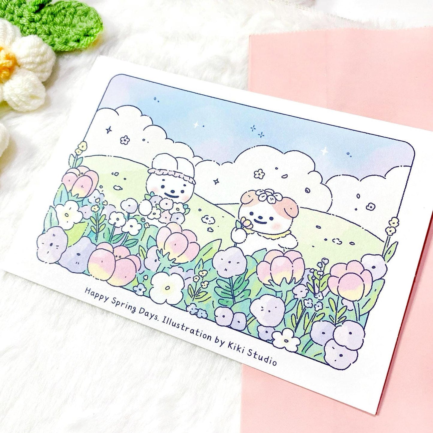 Happy Spring Days Postcard