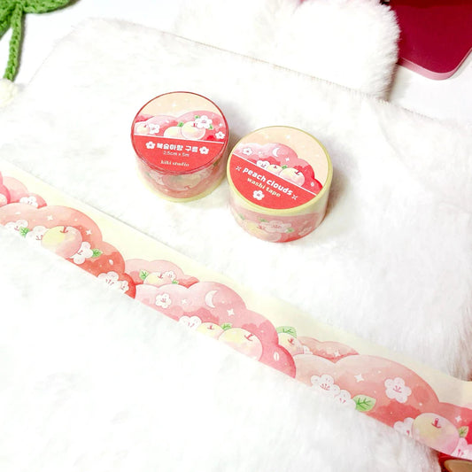Peach Clouds Washi Tape
