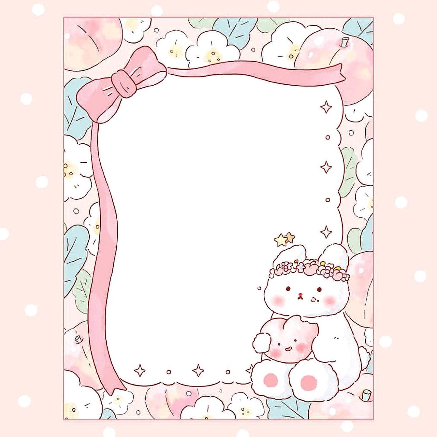 Peach Mood memo pad