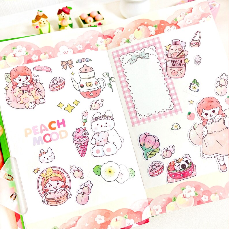 Peach Clouds Washi Tape