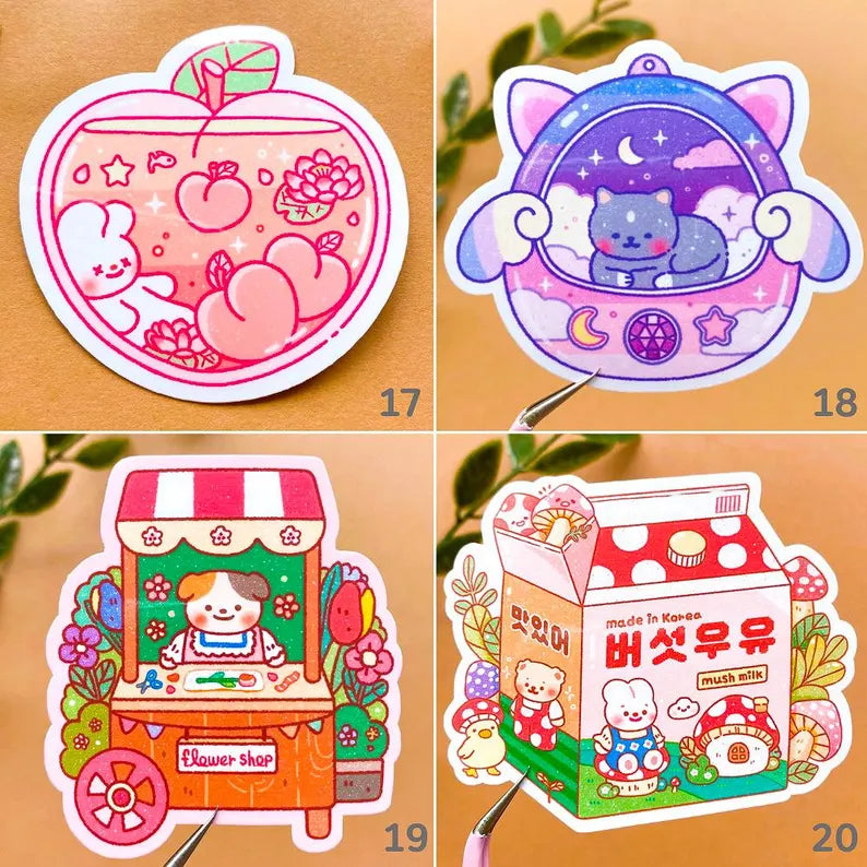 Holographic Sticker Set of 5