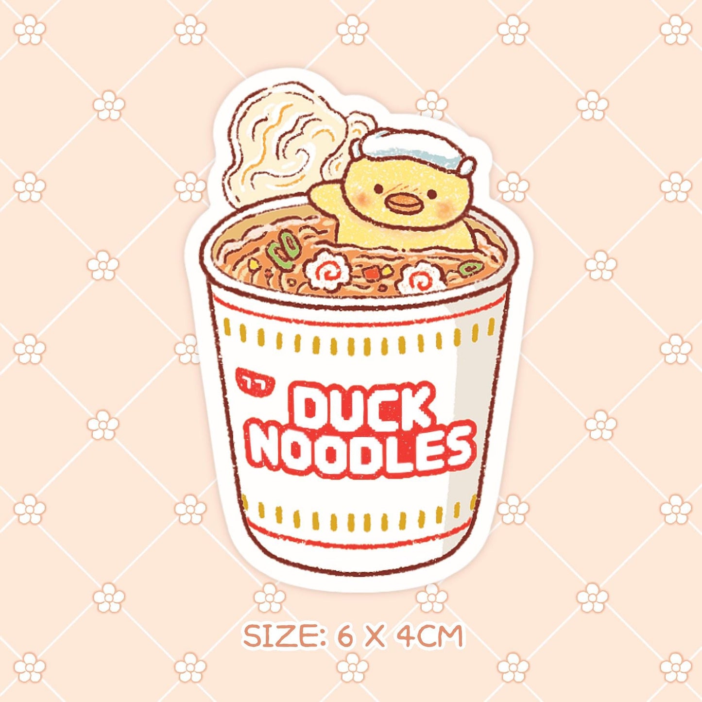 Duck Noodles Vinyl Sticker