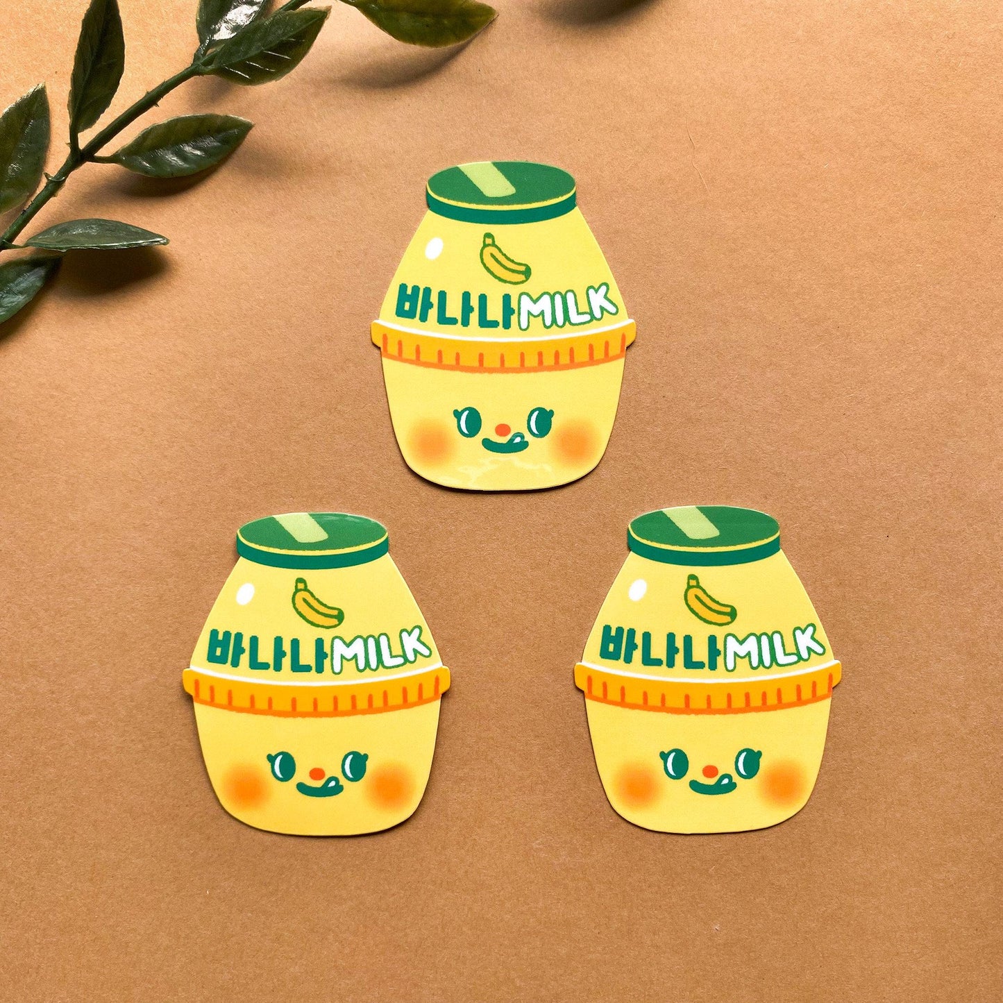 Korean Banana Milk Vinyl Sticker