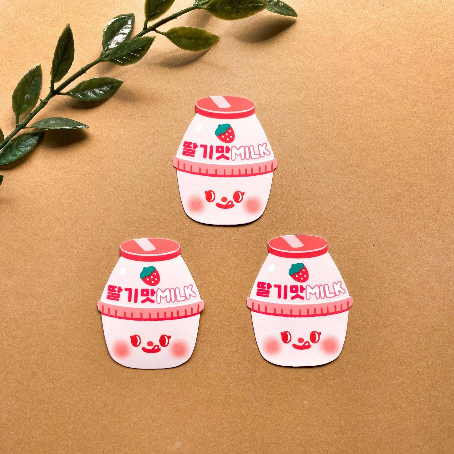 Korean Strawberry Milk Vinyl Sticker