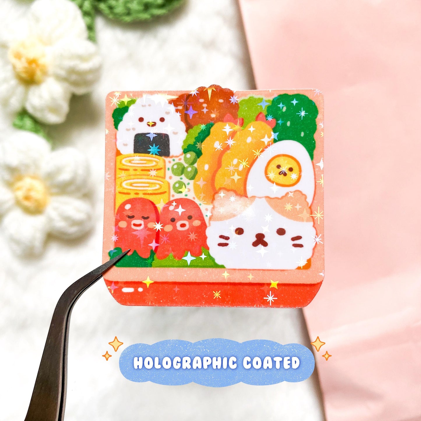 Meow Lunch Box Vinyl Sticker