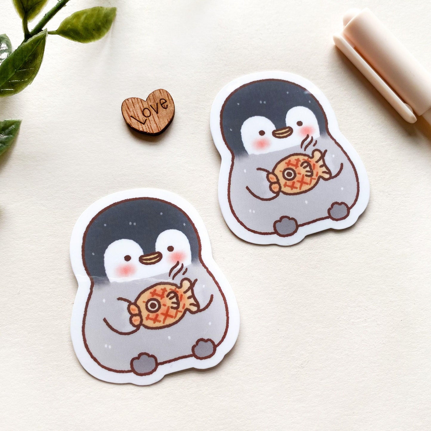 Pengi’s Hot Taiyaki Vinyl Sticker