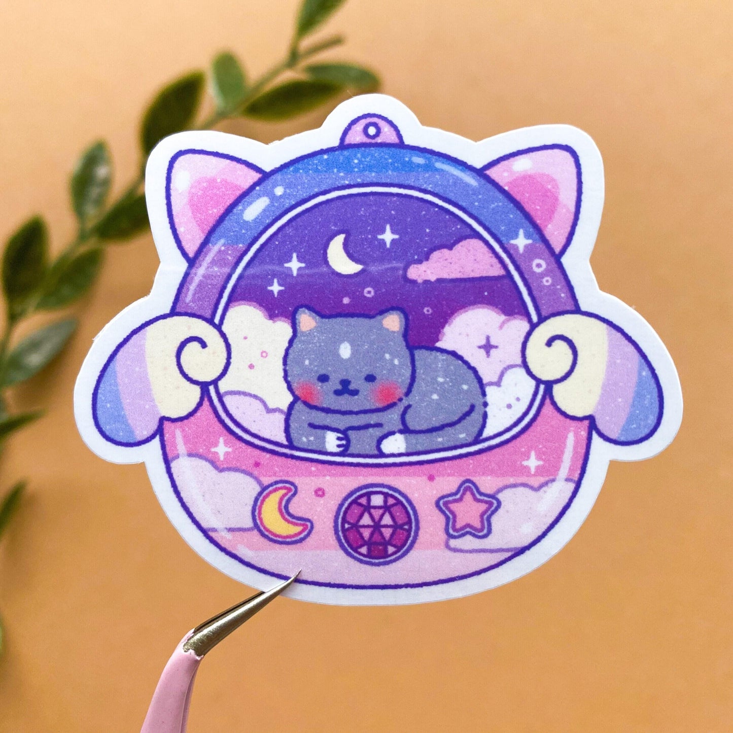 MoonCloud Tamagotchi Vinyl Sticker