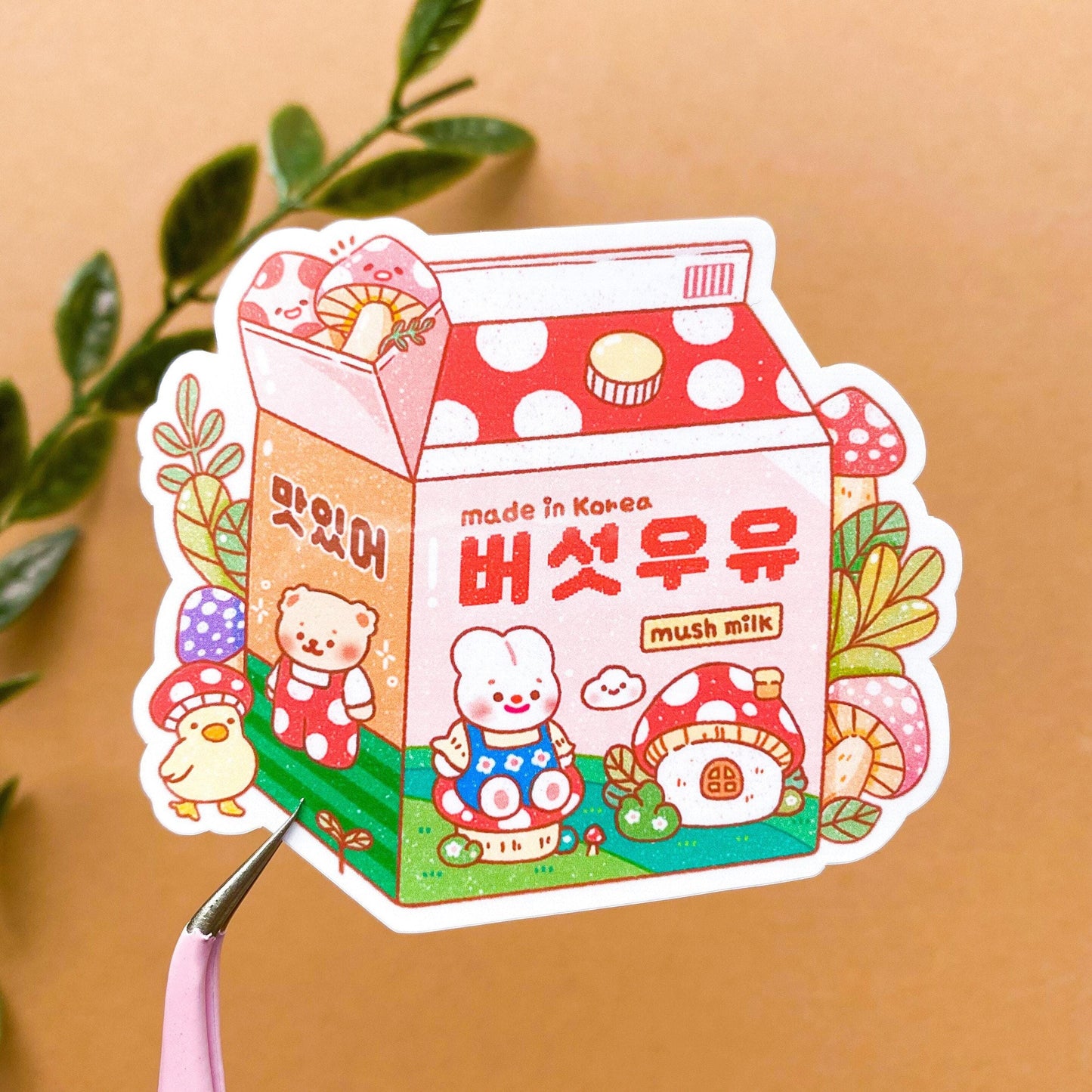 Mush Milk Vinyl Sticker