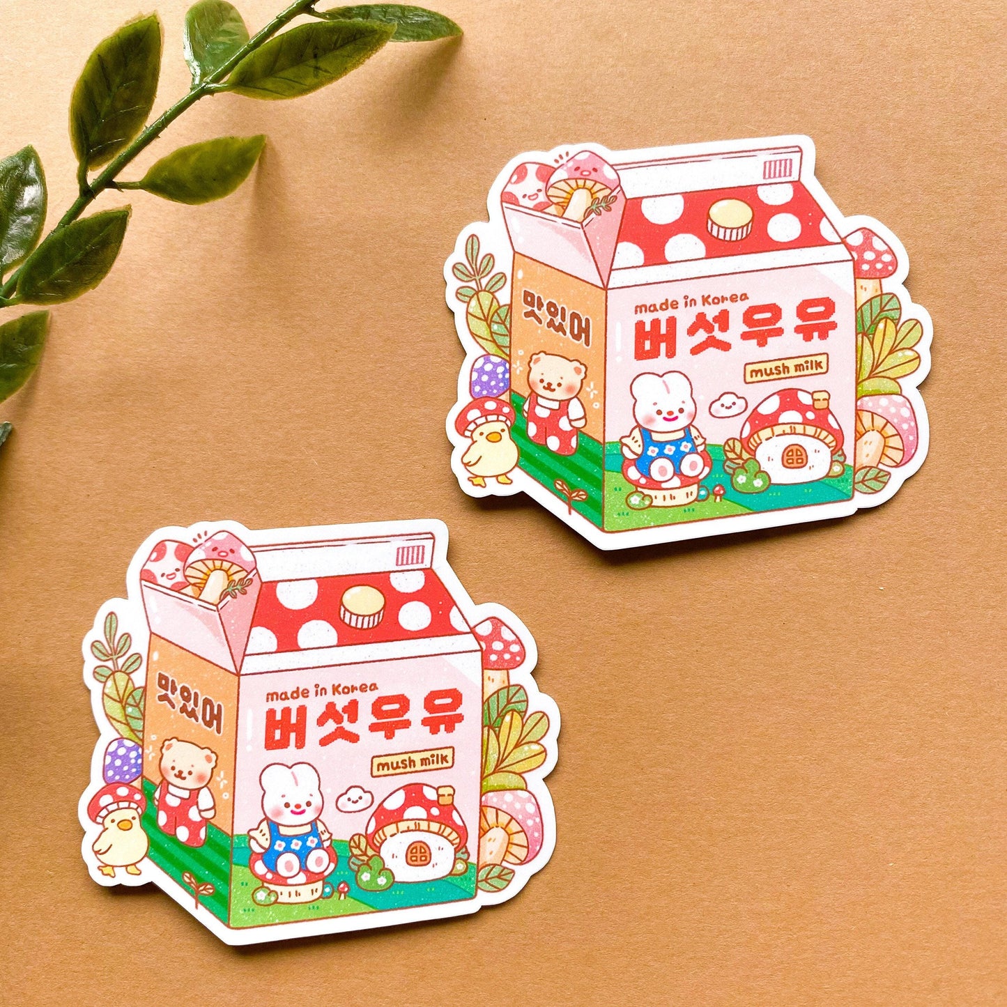 Mush Milk Vinyl Sticker