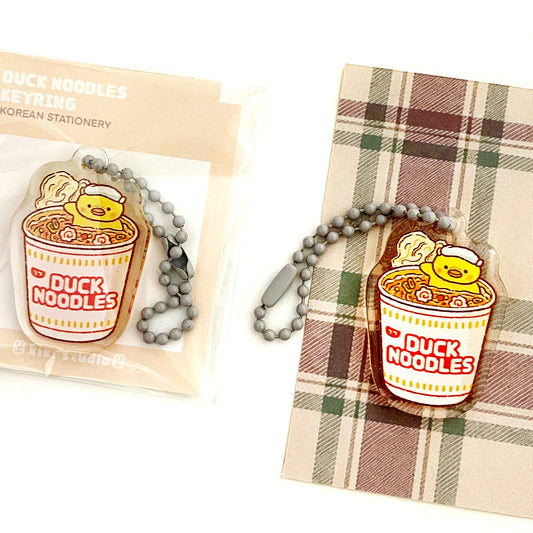 Duck Noodle Mini Keychain