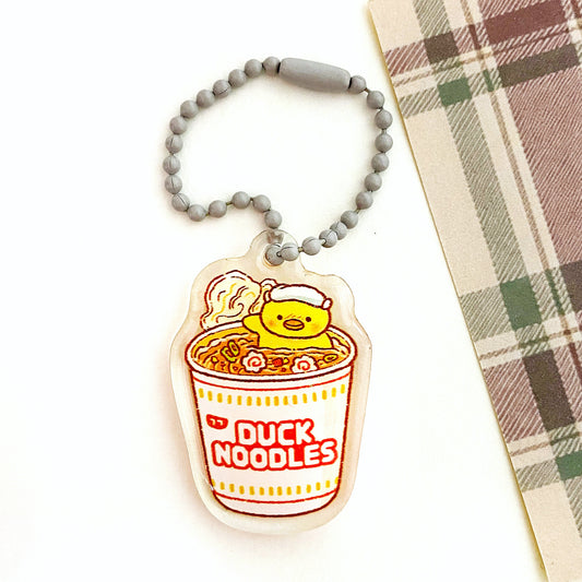 Duck Noodle Mini Keychain