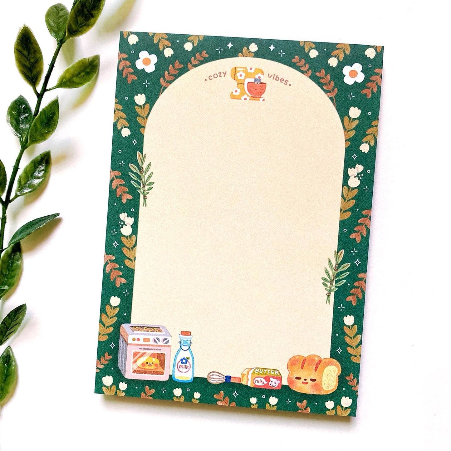 Cozy Bakery memo pad