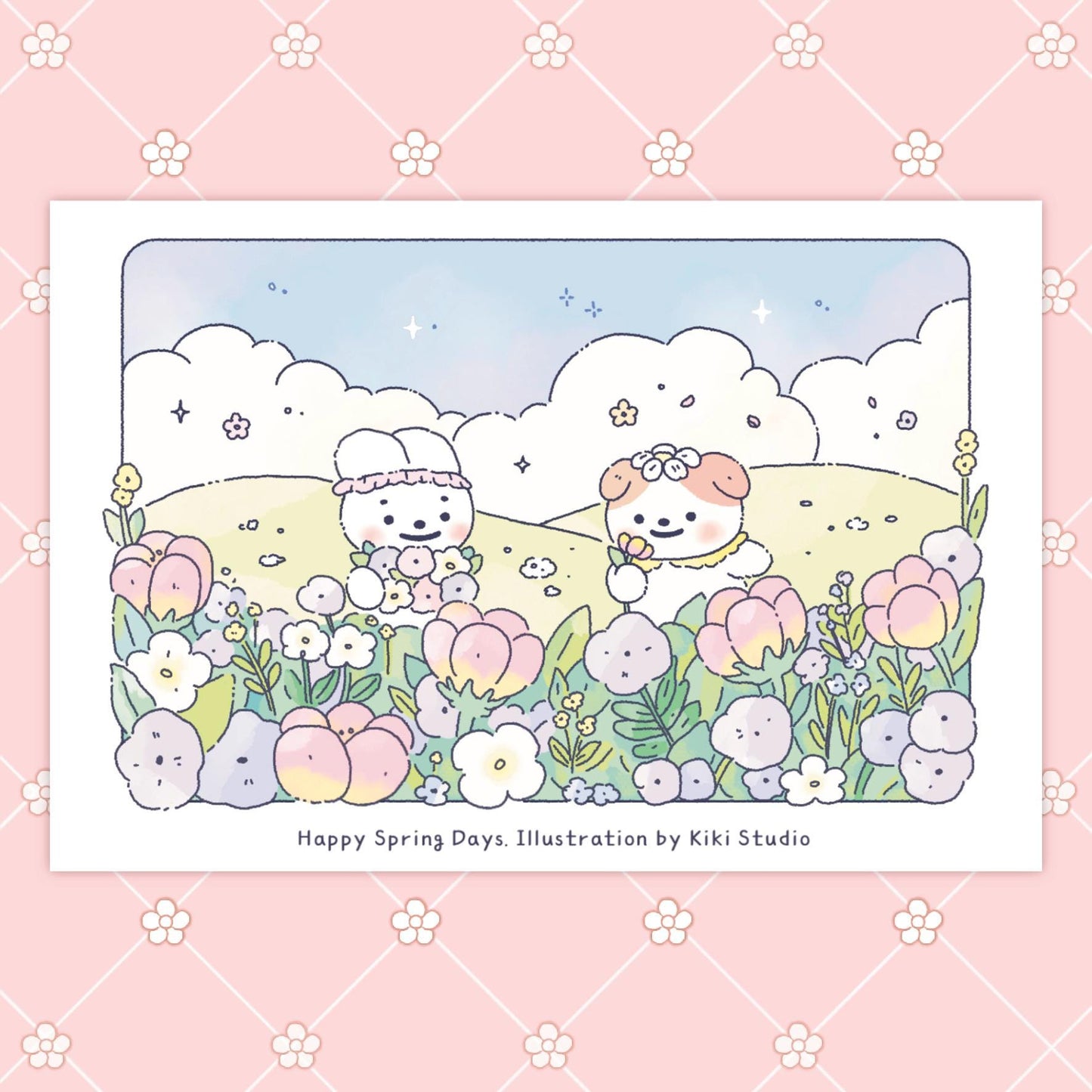 Happy Spring Days Postcard