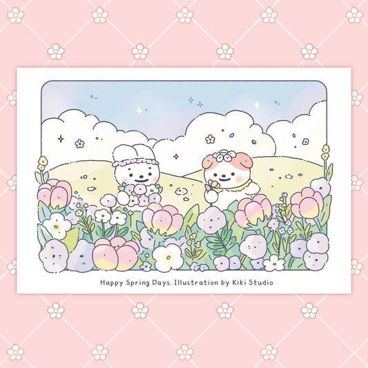 Happy Spring Days Postcard