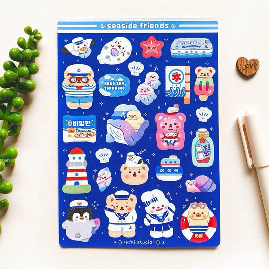Seaside friends Sticker Sheet