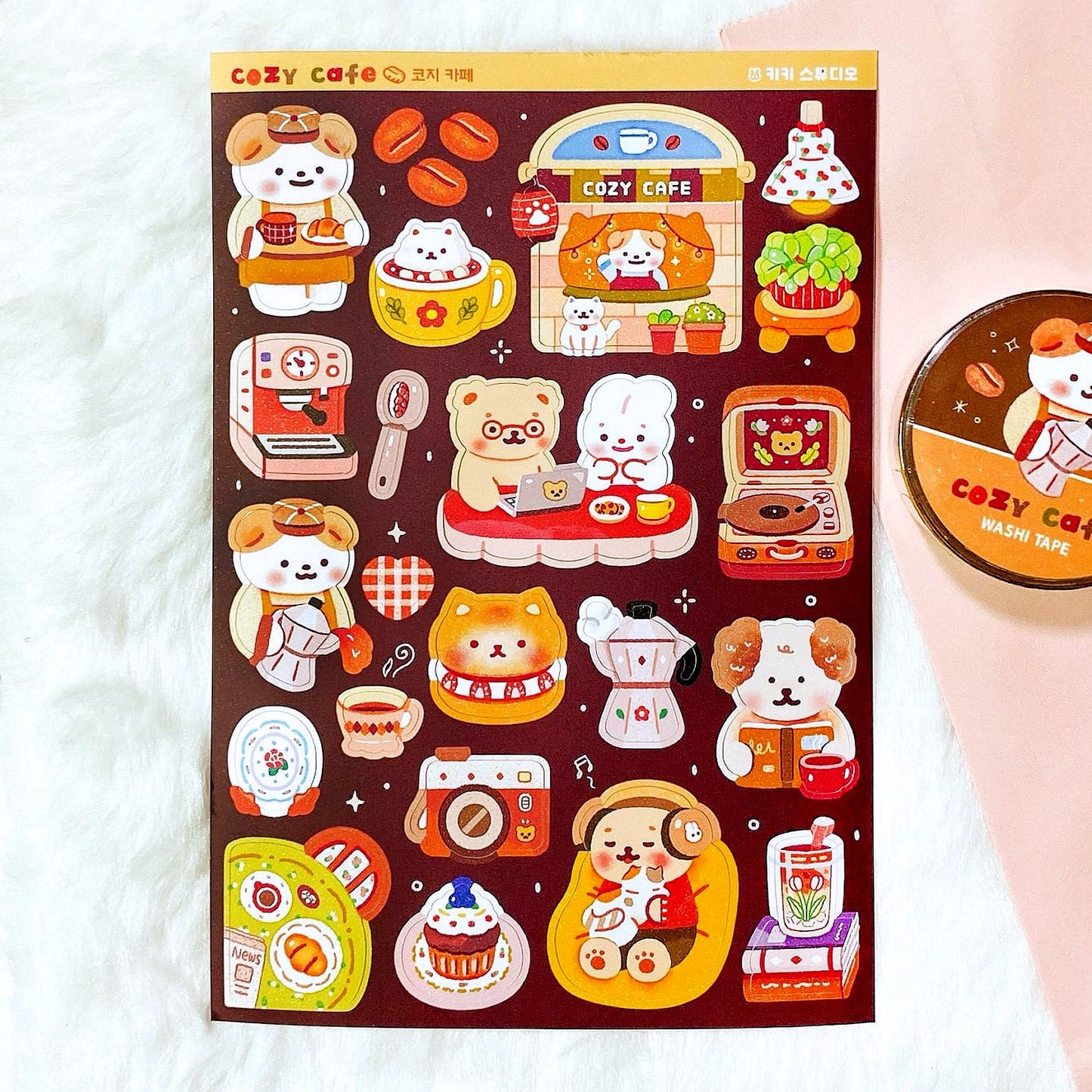 Cozy Cafe Sticker Sheet