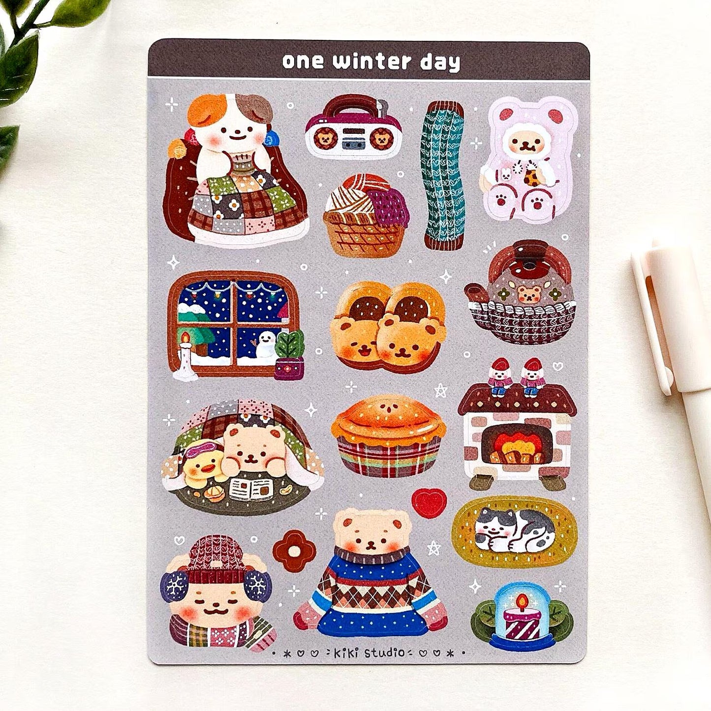 One Winter Day Sticker Sheet