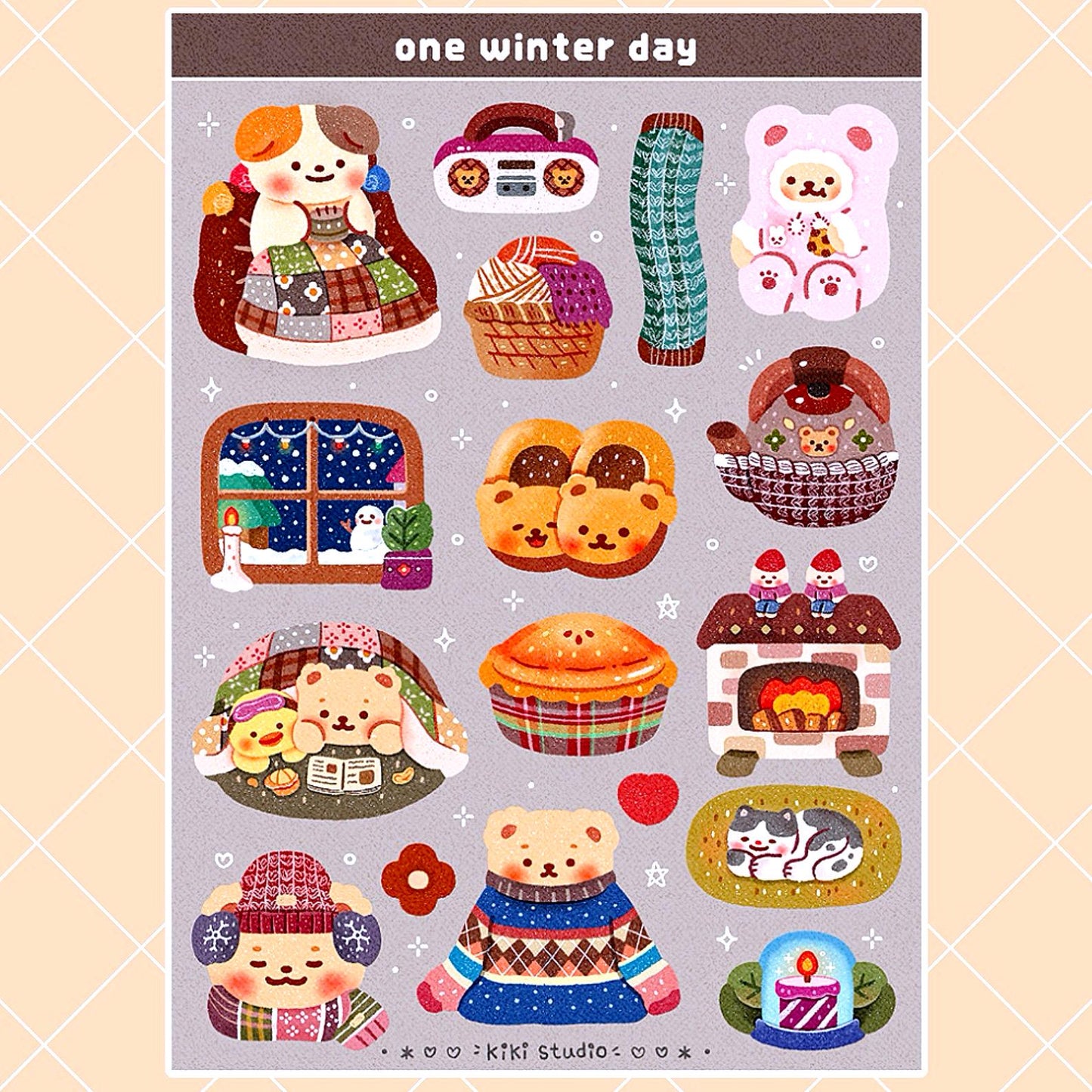 One Winter Day Sticker Sheet