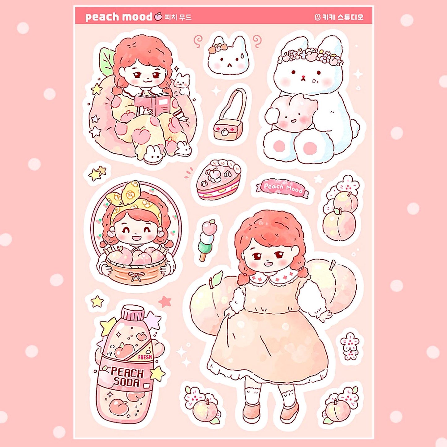 Peach Mood Sticker Sheet