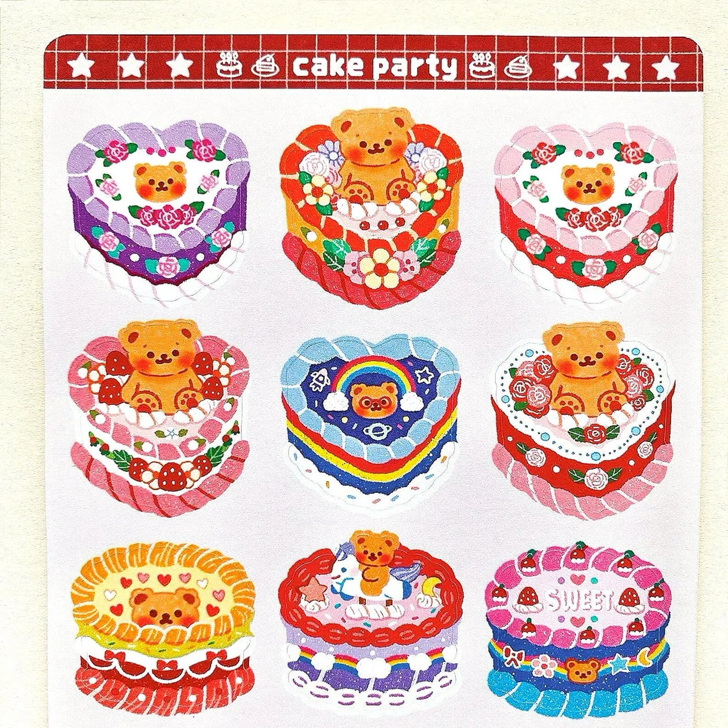 Cake Party Sticker Sheet