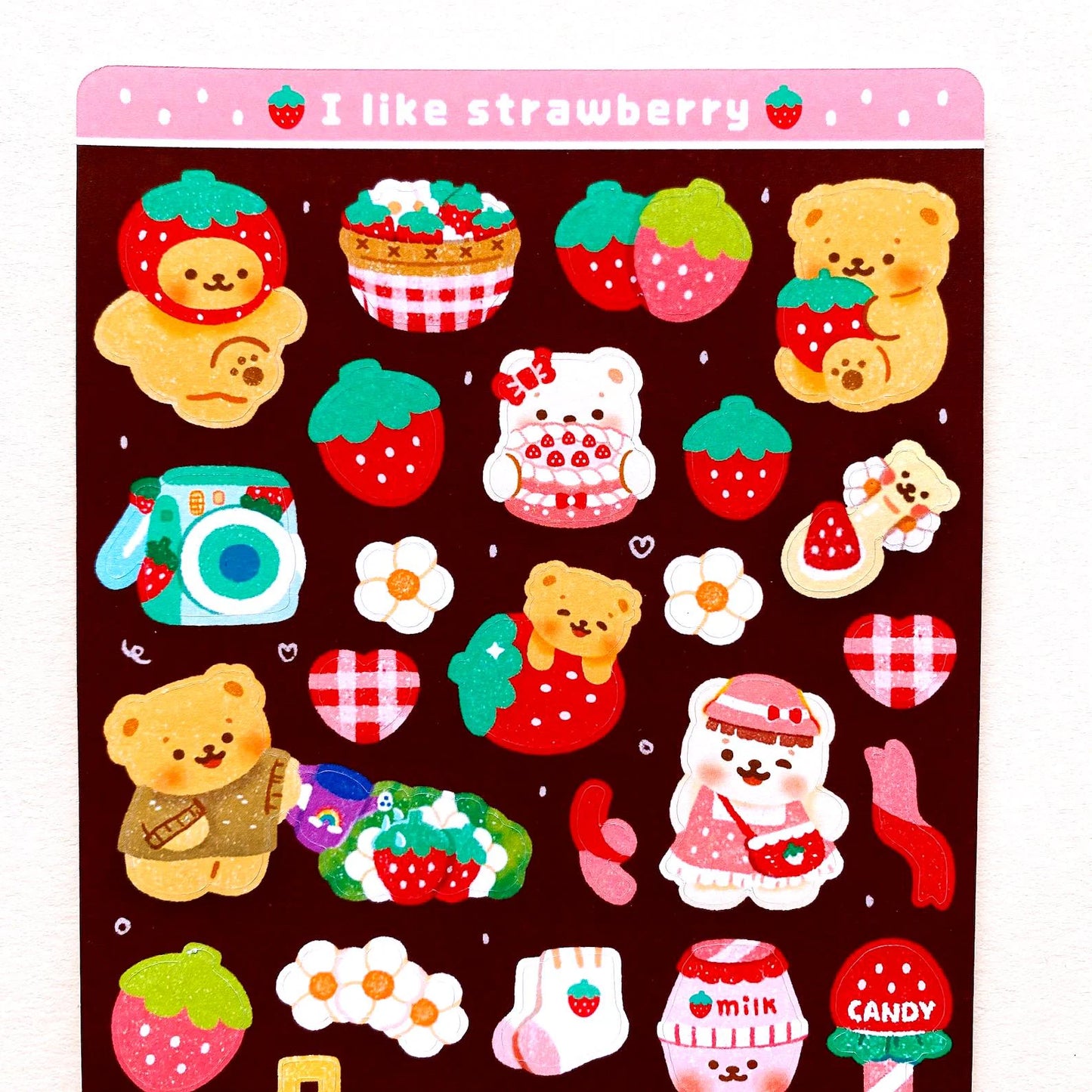 I Like Strawberry Sticker Sheet