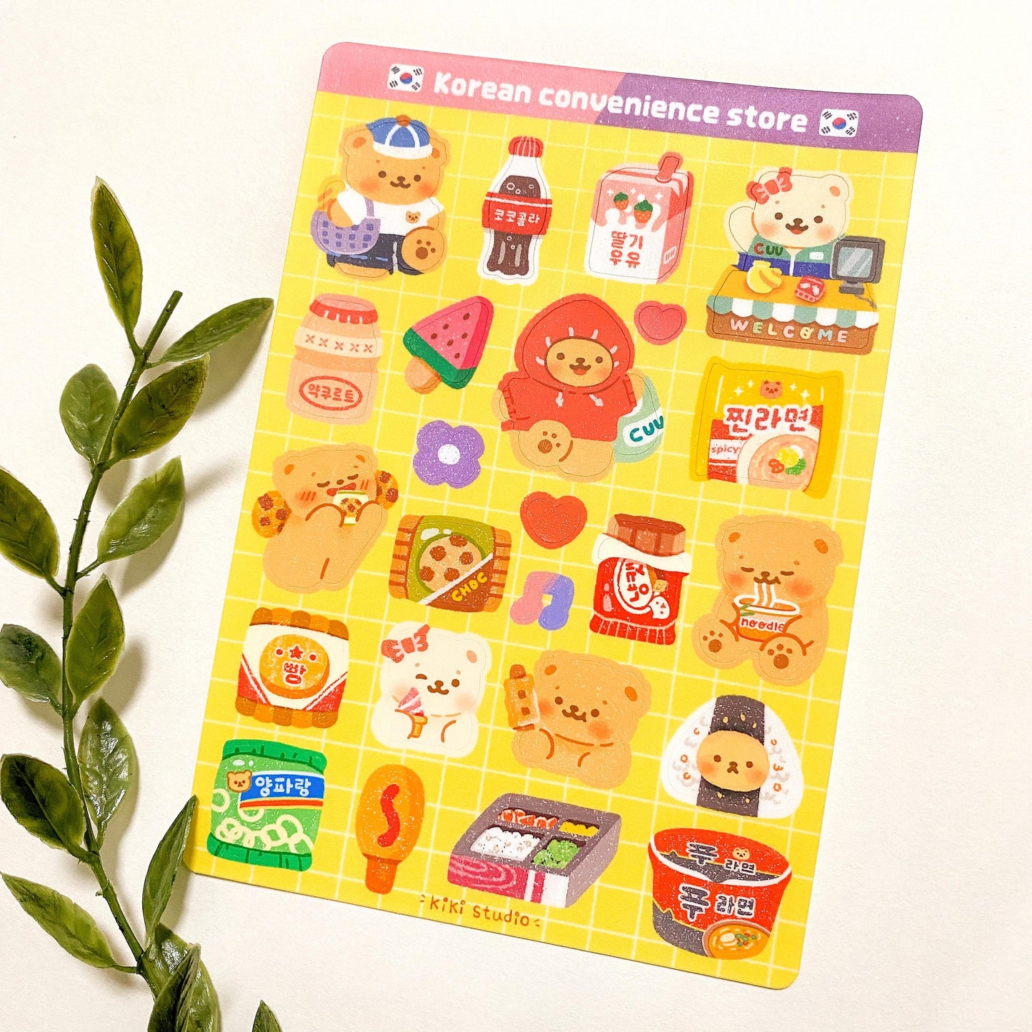 Korean Convenience Store Sticker Sheet