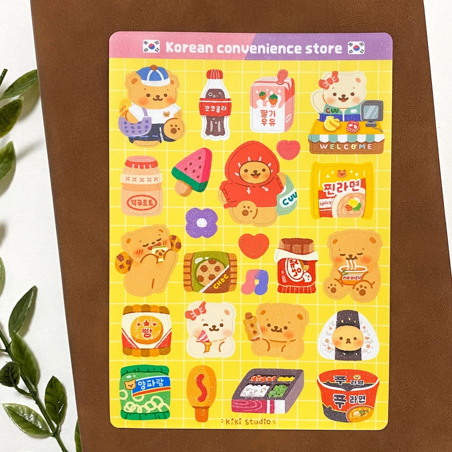 Korean Convenience Store Sticker Sheet